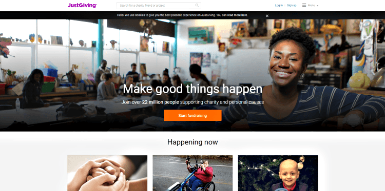 JustGiving_crowdfunding site