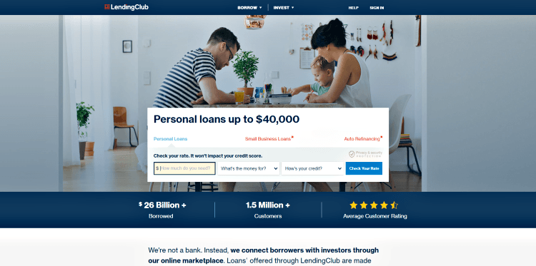lending club crowdfunding site